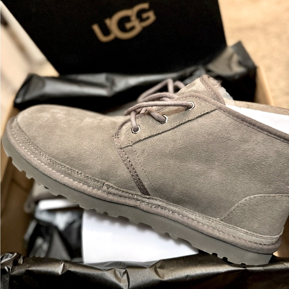 Ugg Neumel Chukka Boot- Gray Nubuck, 11
